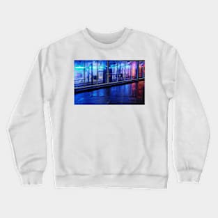 wet night at the car wash Crewneck Sweatshirt